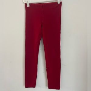 Kids red leggings.